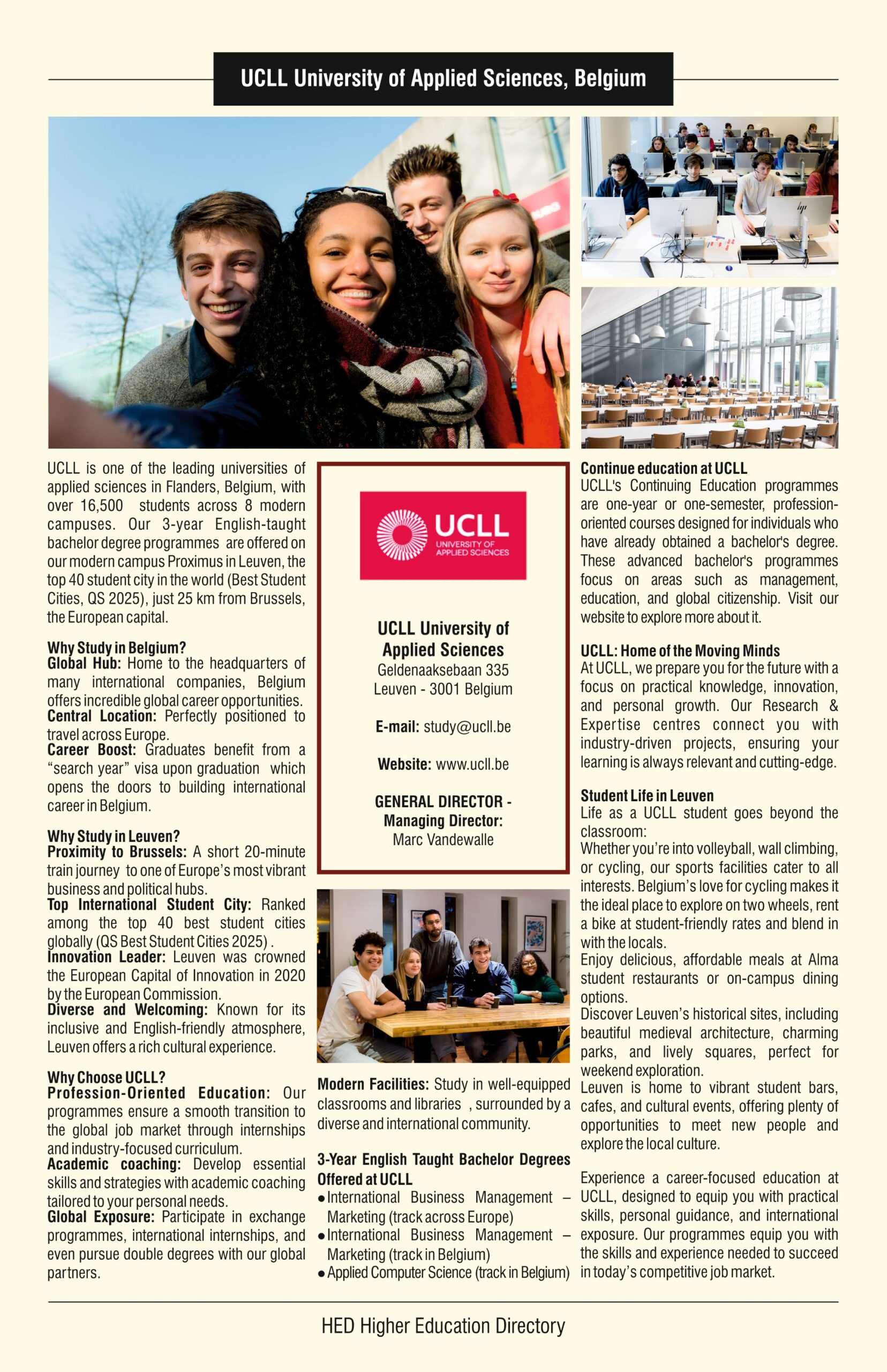 UCLL University of Applied Science-Belgium